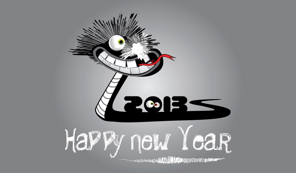2013 Happy New Year for 1024 x 600 widescreen resolution