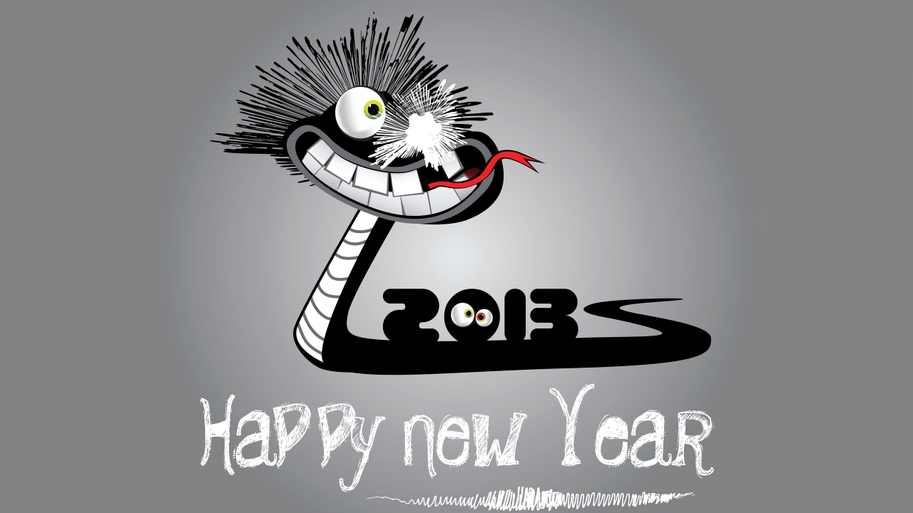 2013 Happy New Year for 1280 x 720 HDTV 720p resolution