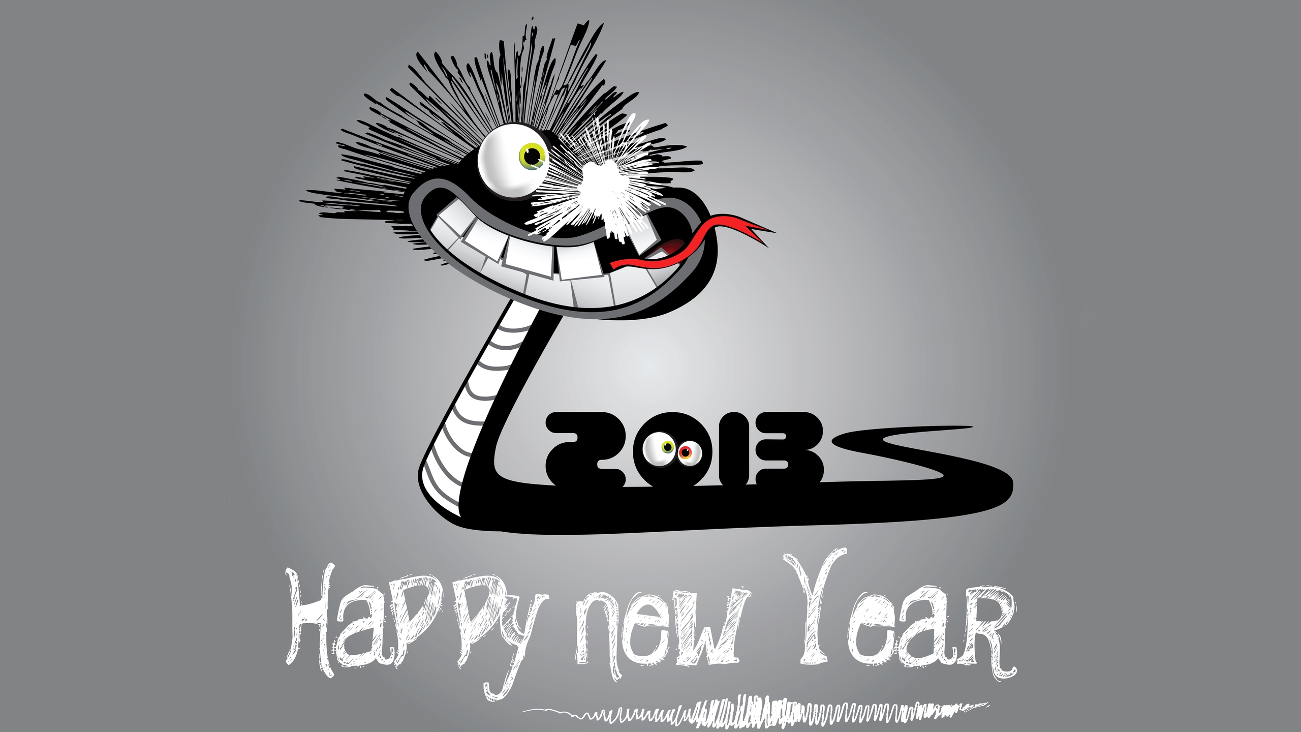 2013 Happy New Year for 2560x1440 HDTV resolution