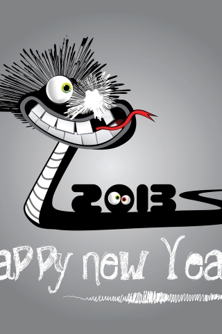 2013 Happy New Year for 320 x 480 iPhone resolution