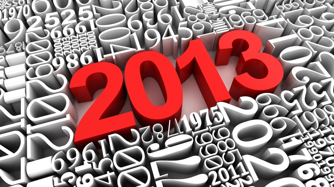 2013 New Year 3D for 1280 x 720 HDTV 720p resolution