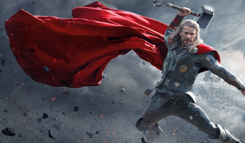 2013 Thor The Dark World Poster for 1024 x 600 widescreen resolution