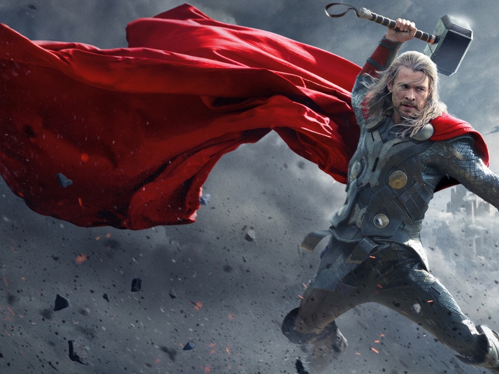 2013 Thor The Dark World Poster for 1024 x 768 resolution