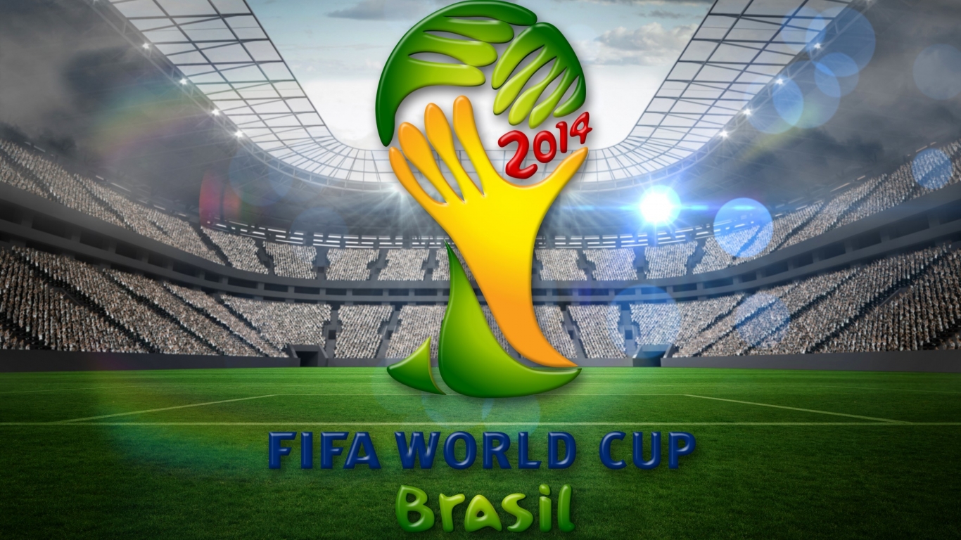 2014 Brasil World Cup for 1366 x 768 HDTV resolution