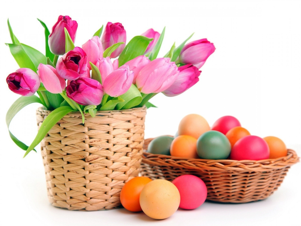 2014 Colourful Easter Eggs for 1024 x 768 resolution