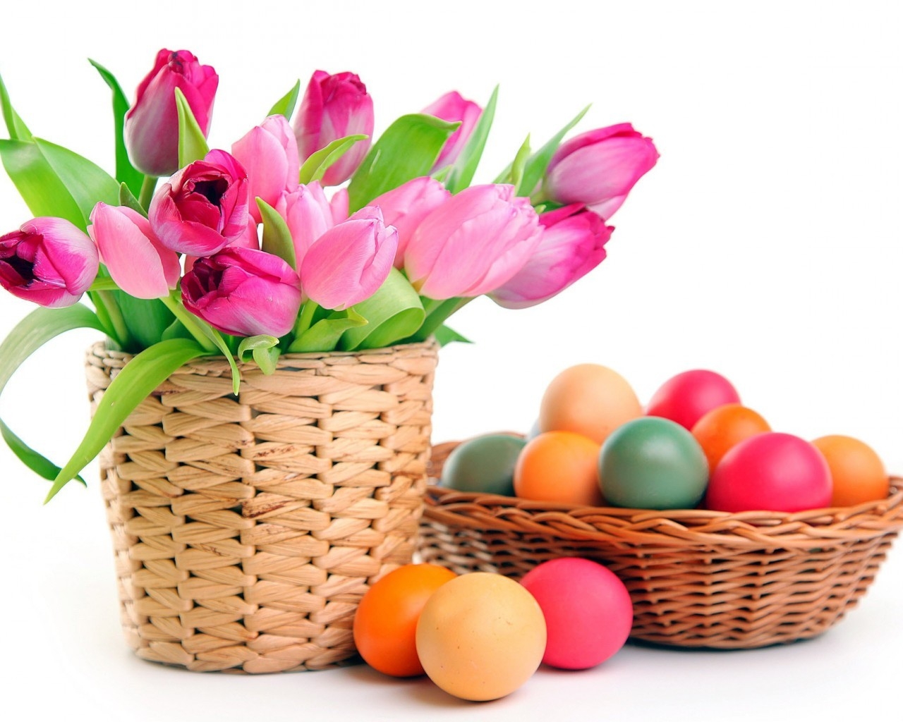 2014 Colourful Easter Eggs for 1280 x 1024 resolution