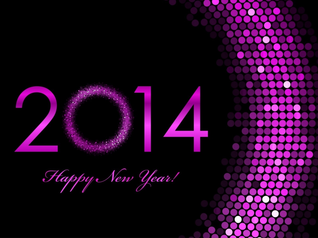 2014 Happy New Year for 1024 x 768 resolution