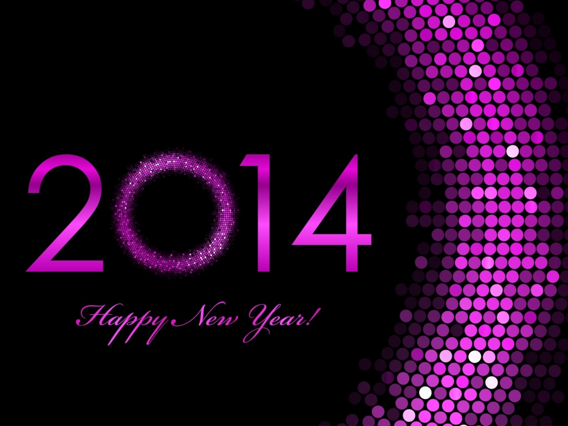 2014 Happy New Year for 1152 x 864 resolution