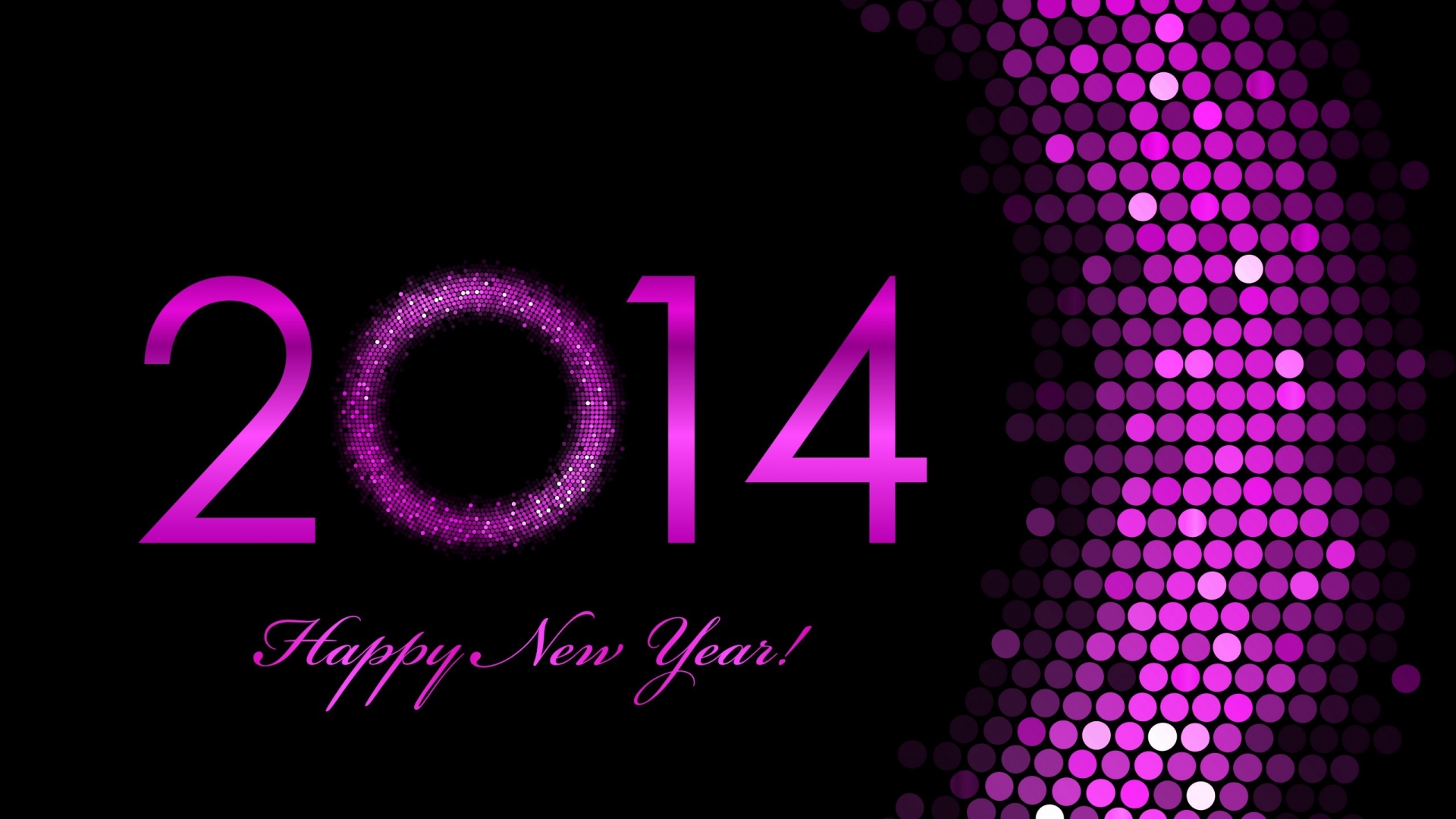 2014 Happy New Year for 1920 x 1080 HDTV 1080p resolution