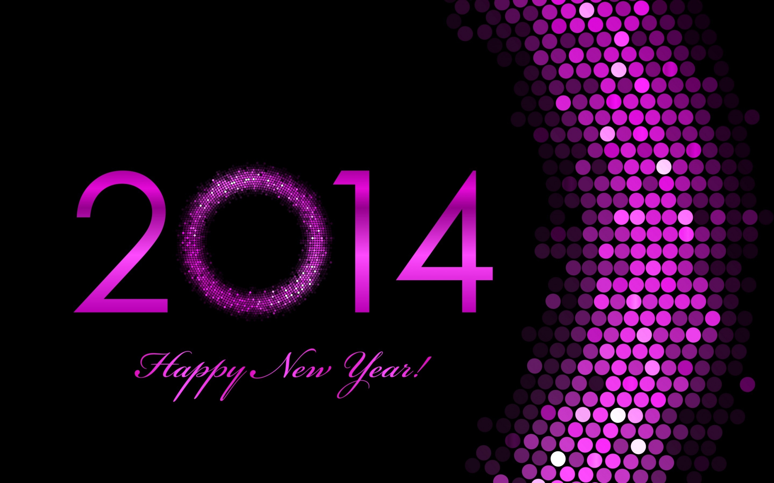 2014 Happy New Year for 2560 x 1600 widescreen resolution