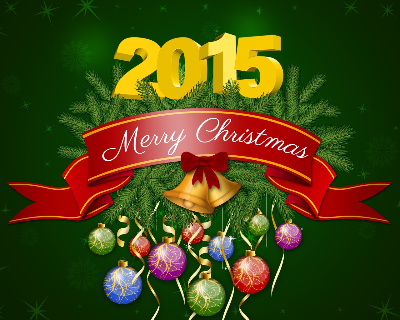 2014 Merry Christmas Poster for 1280 x 1024 resolution