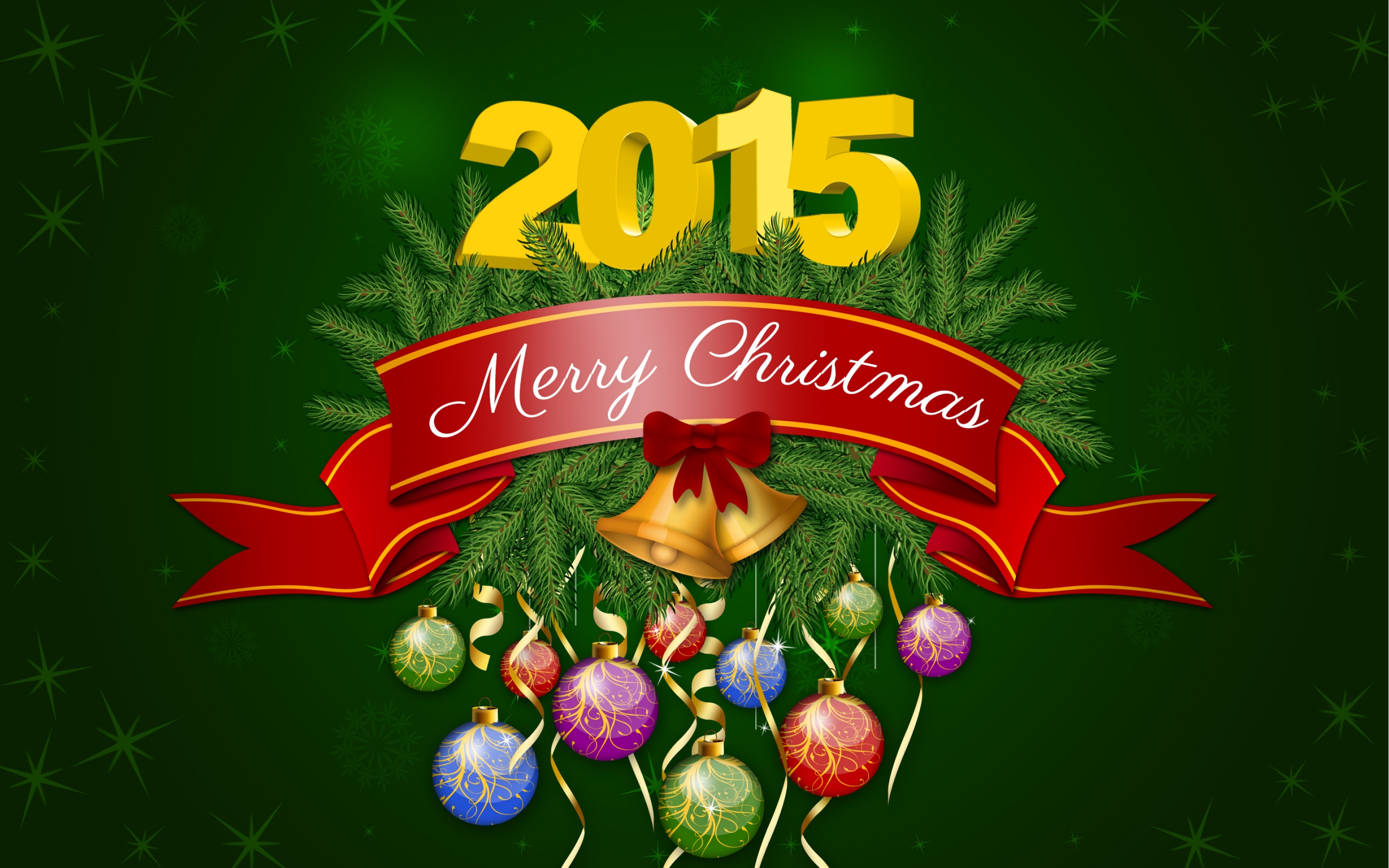 2014 Merry Christmas Poster for 2560 x 1600 widescreen resolution