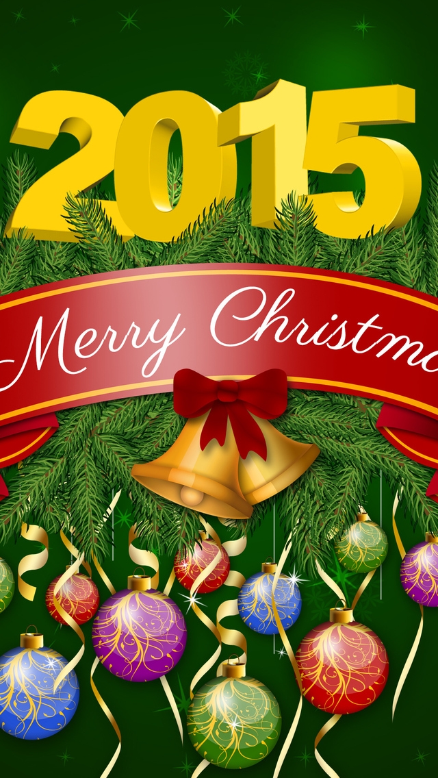2014 Merry Christmas Poster for 640 x 1136 iPhone 5 resolution