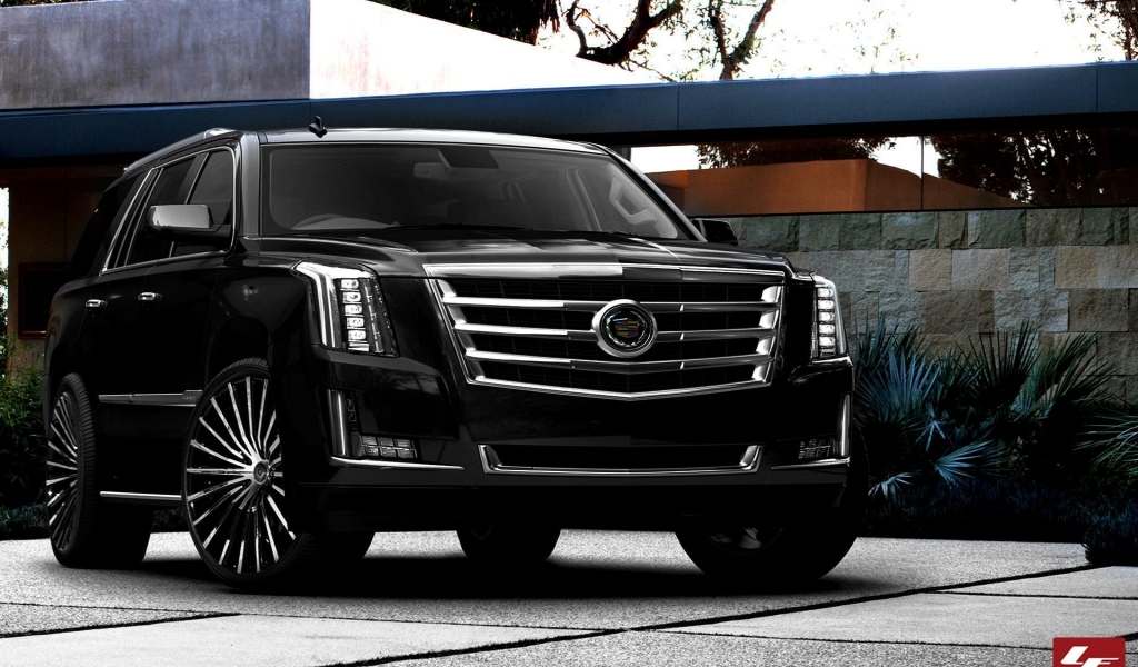  2015 Black Cadillac Escalade for 1024 x 600 widescreen resolution