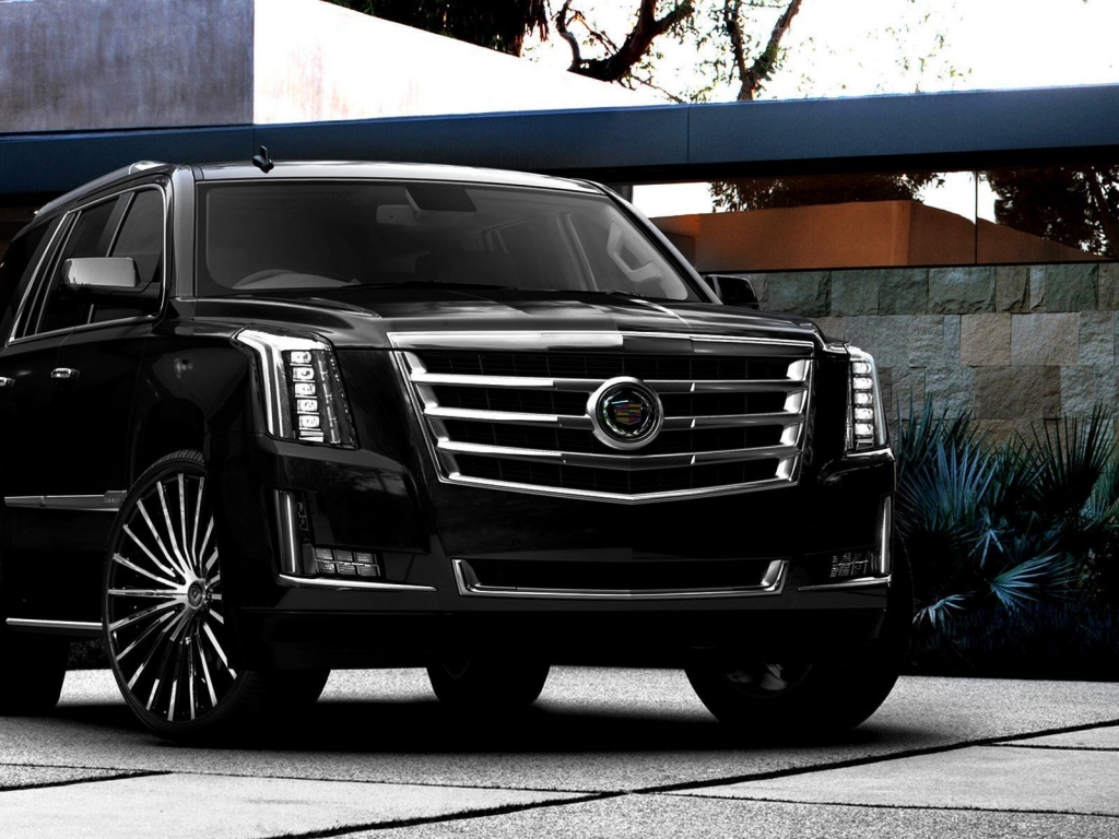  2015 Black Cadillac Escalade for 1024 x 768 resolution