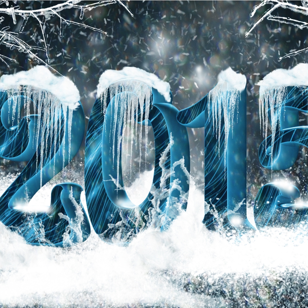 2015 Frozen Numbers for 1024 x 1024 iPad resolution