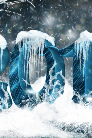 2015 Frozen Numbers for 320 x 480 iPhone resolution