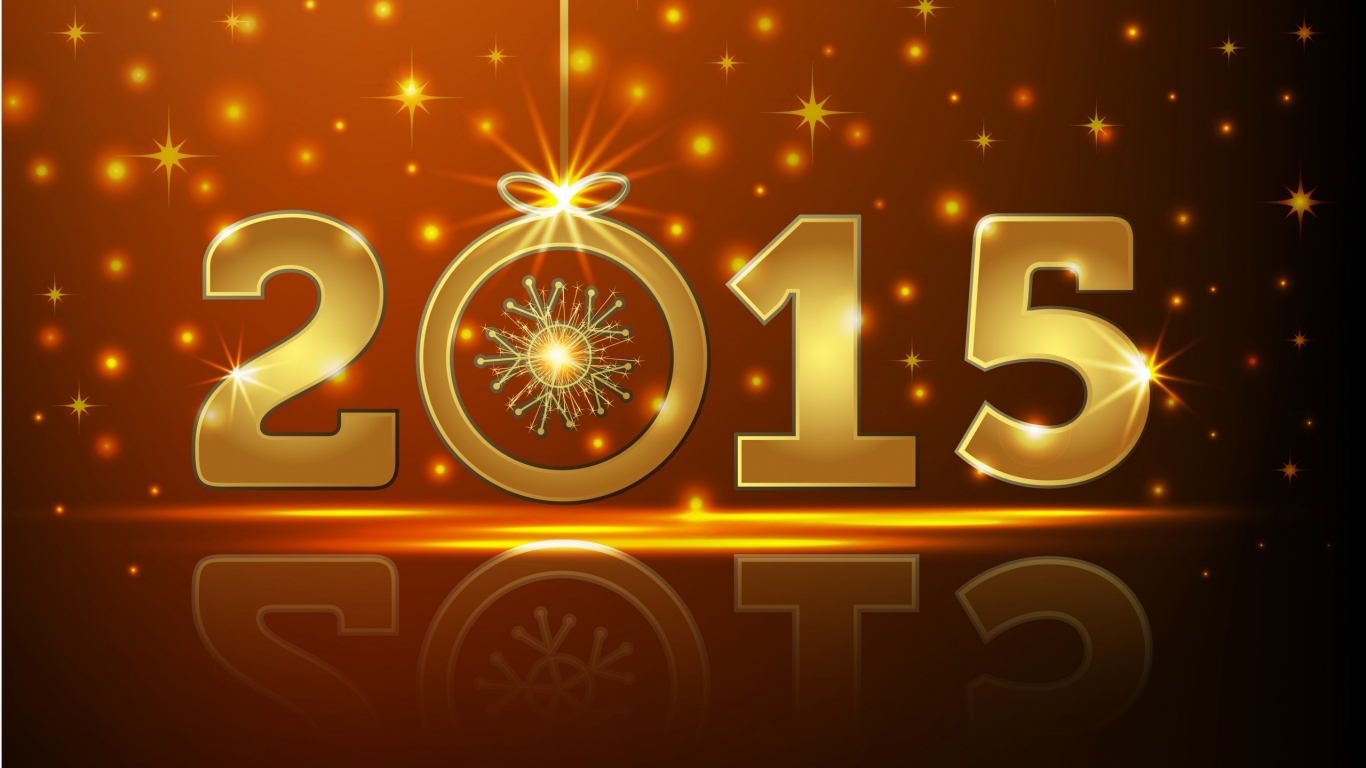 2015 New Year for 1366 x 768 HDTV resolution