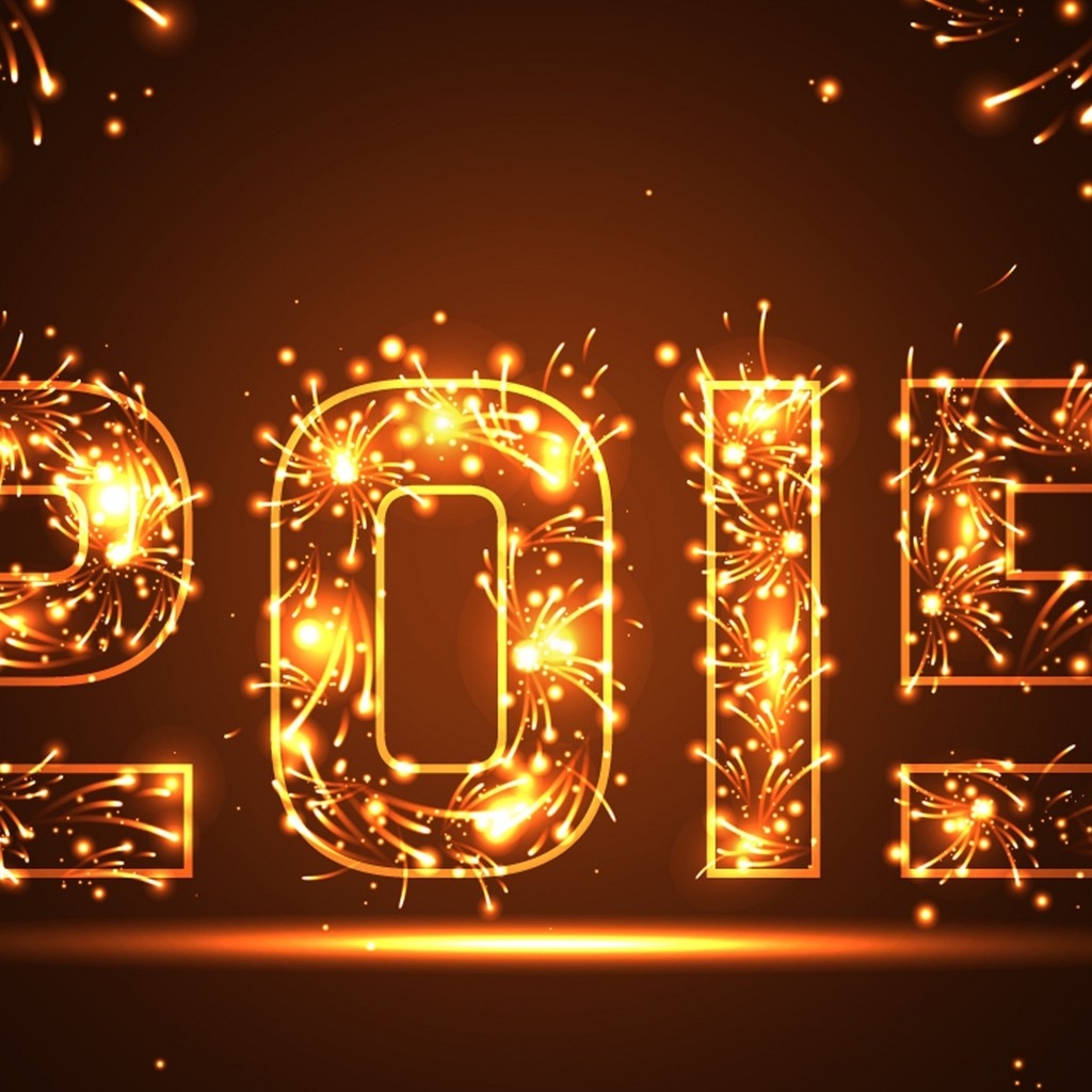 2015 New Year Fireworks for 1024 x 1024 iPad resolution