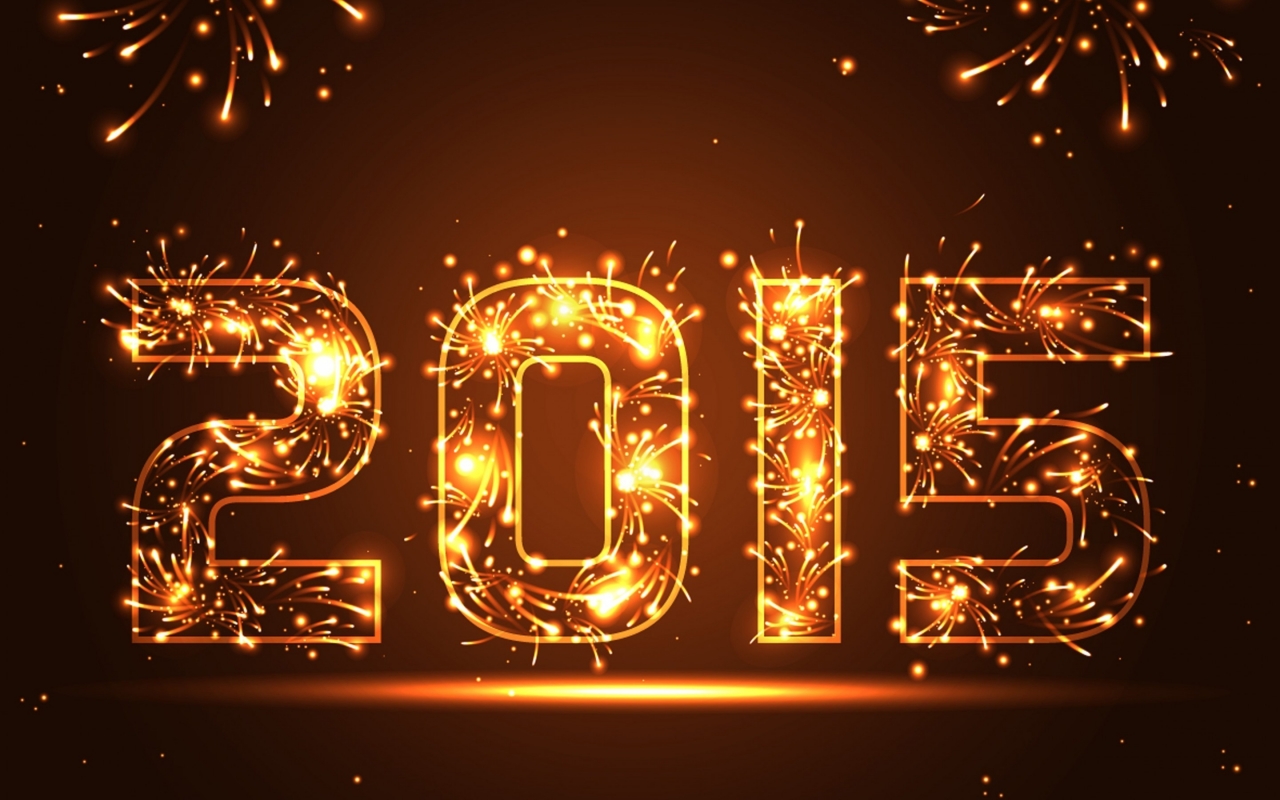 2015 New Year Fireworks for 1280 x 800 widescreen resolution