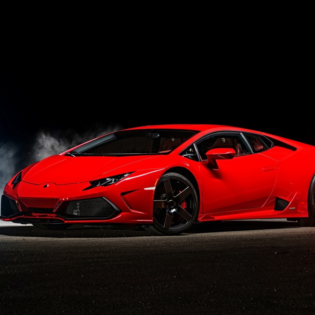 2015 Red Lamborghini Huracan for 1024 x 1024 iPad resolution