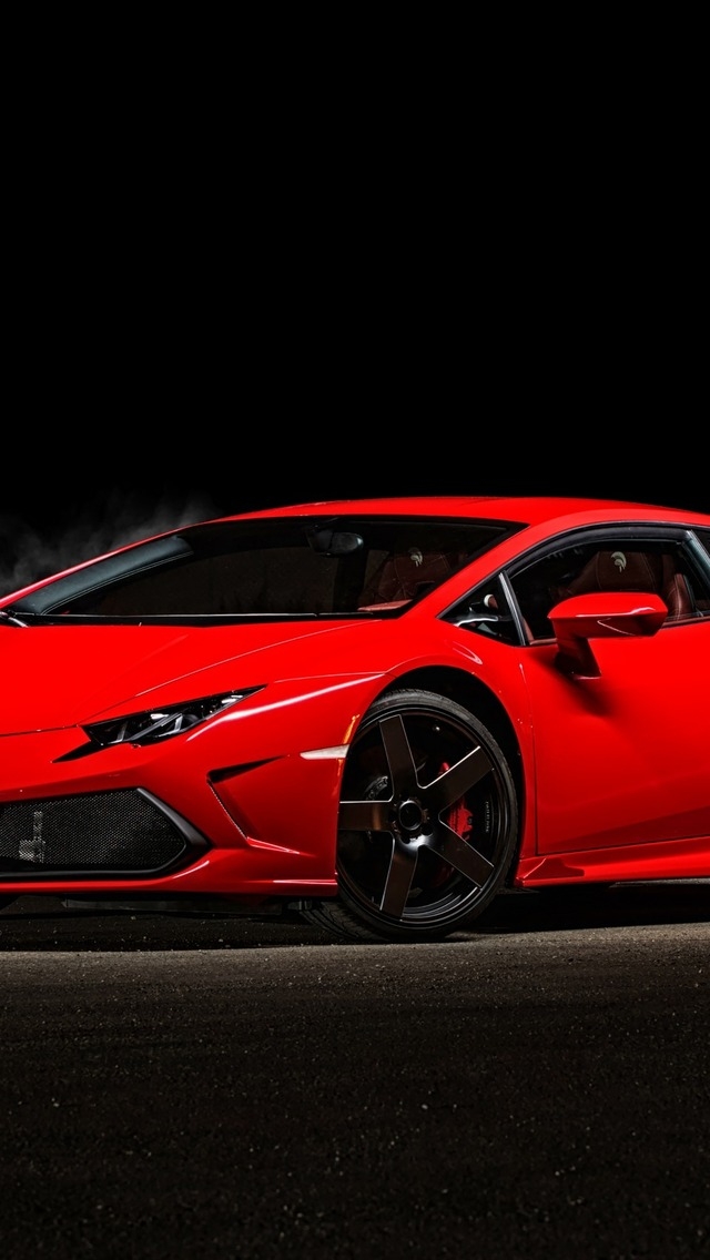 2015 Red Lamborghini Huracan for 640 x 1136 iPhone 5 resolution