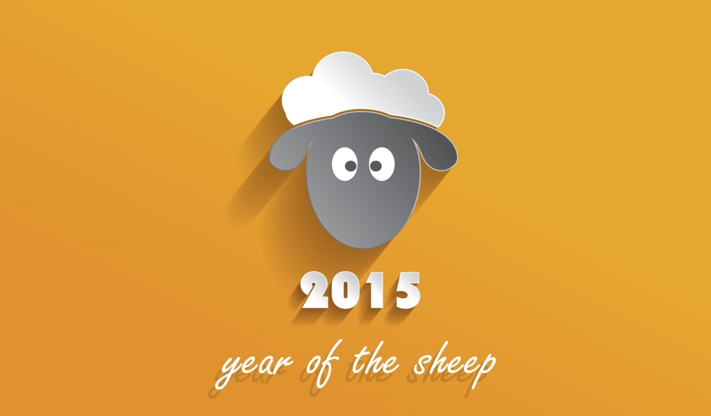 2015 Year of the Sheep for 1024 x 600 widescreen resolution