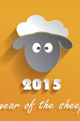 2015 Year of the Sheep for 320 x 480 iPhone resolution