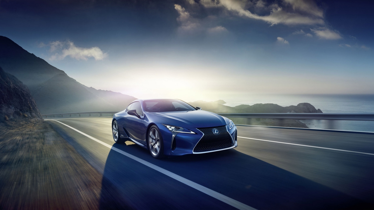 2016 Lexus LC 500h Coupe for 1280 x 720 HDTV 720p resolution
