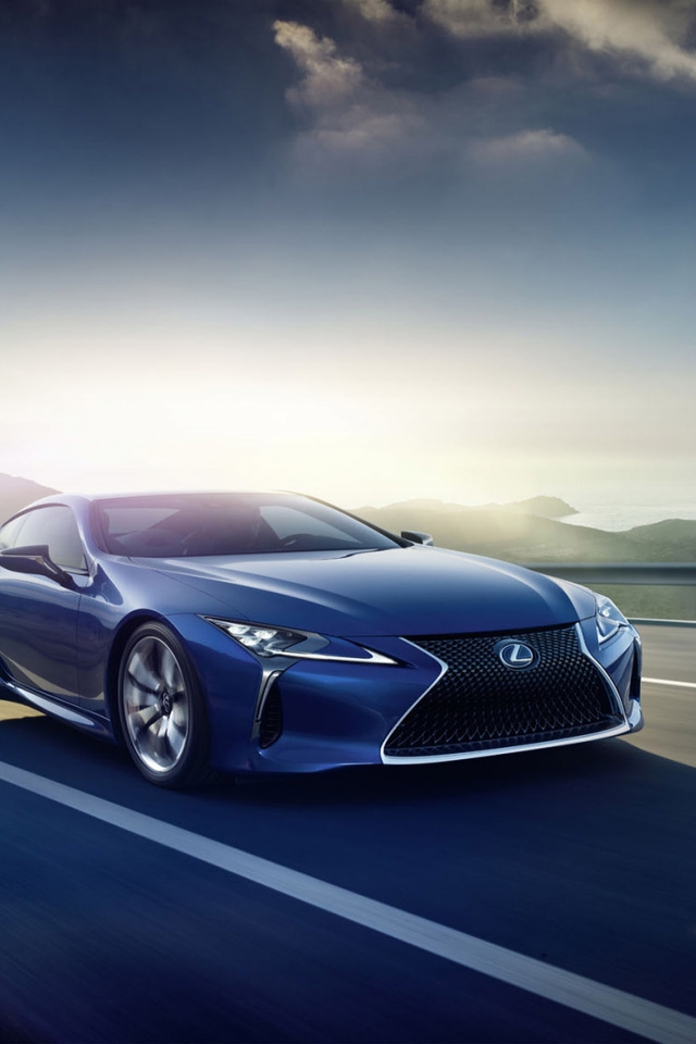 2016 Lexus LC 500h Coupe for 640 x 960 iPhone 4 resolution