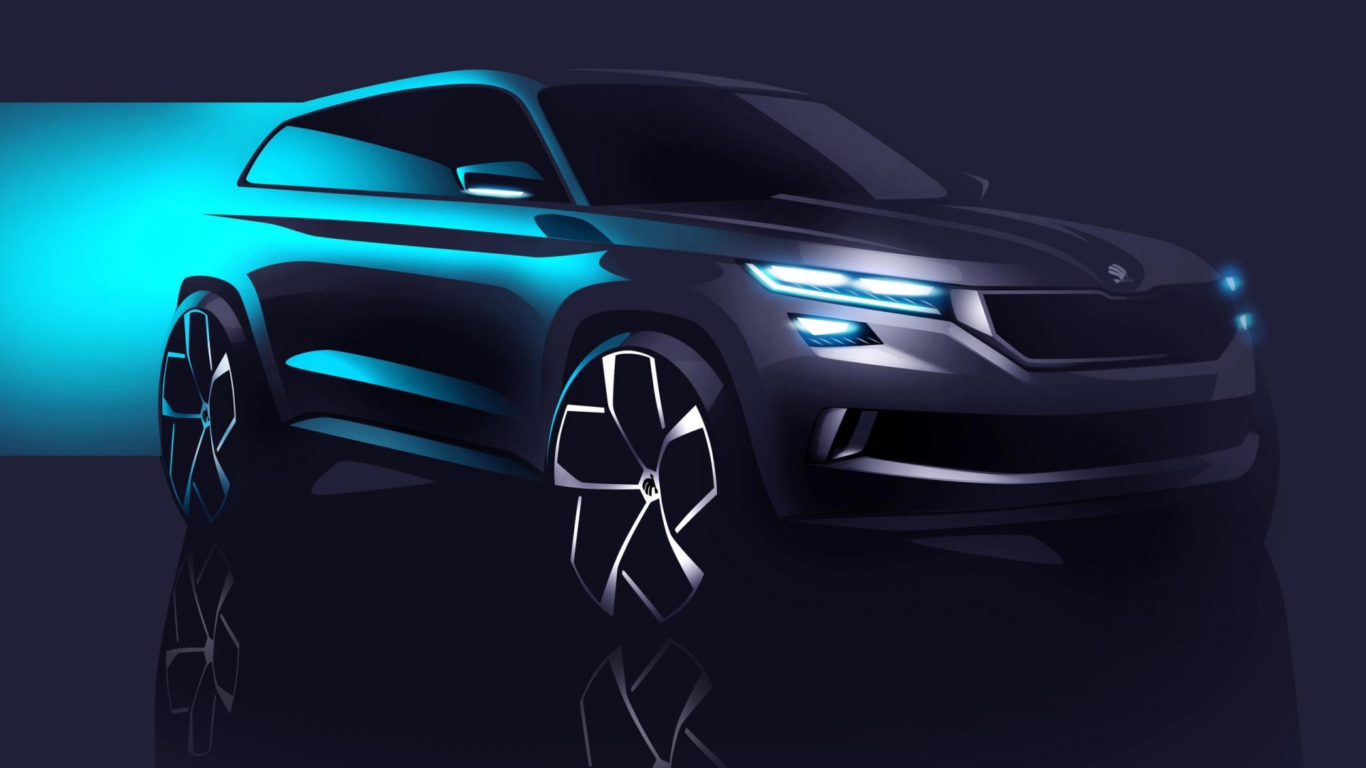 2016 Skoda Visions Concept for 1920 x 1080 HDTV 1080p resolution