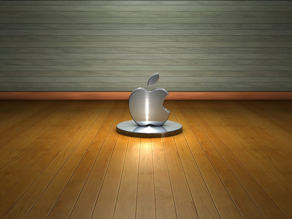 3D Apple Logo for 1024 x 768 resolution