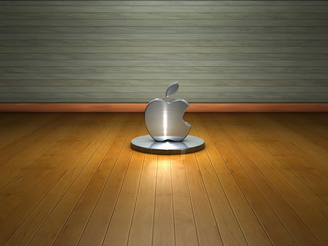 3D Apple Logo for 1152 x 864 resolution