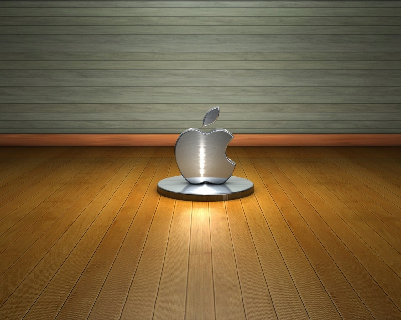 3D Apple Logo for 1280 x 1024 resolution