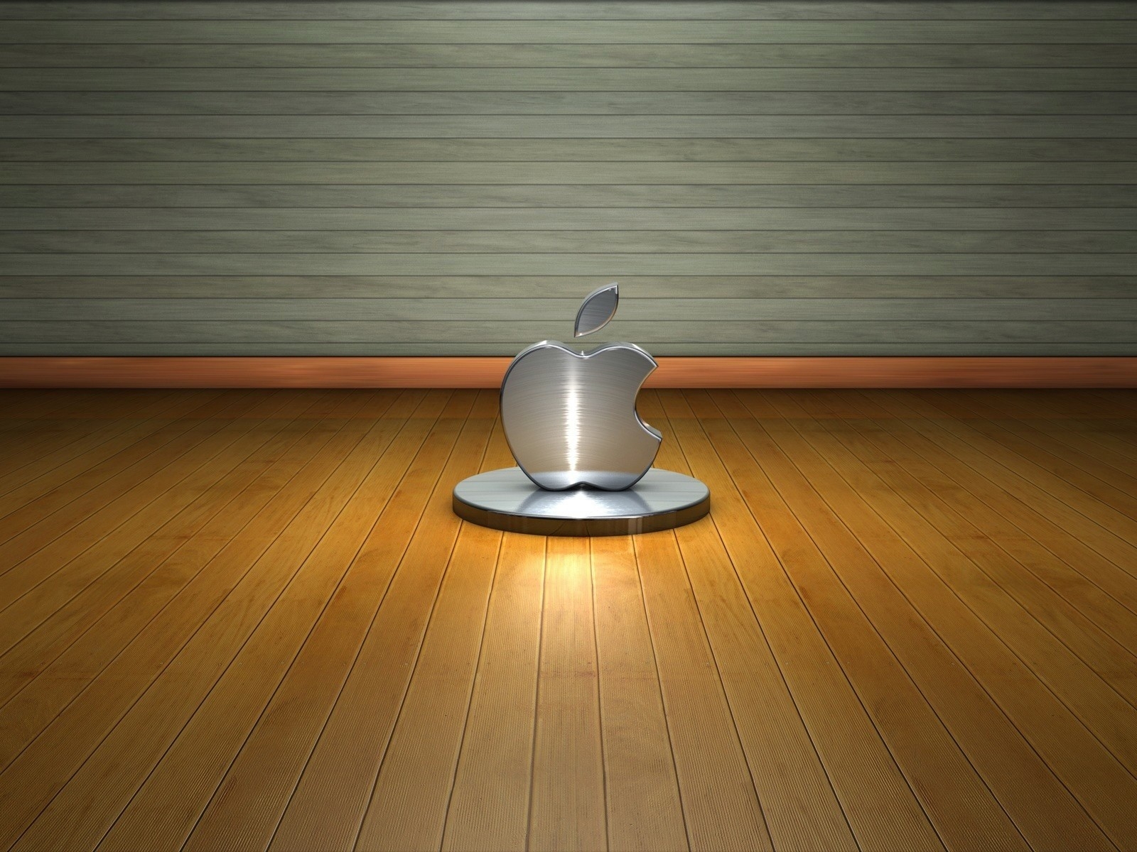 3D Apple Logo for 1600 x 1200 resolution