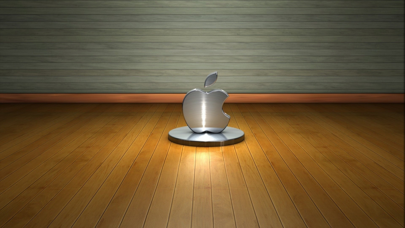 3D Apple Logo for 1600 x 900 HDTV resolution