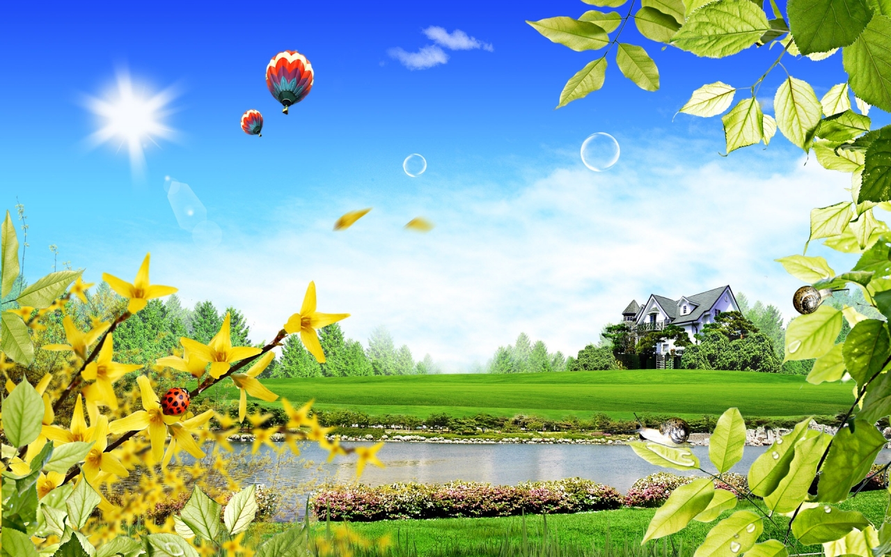 3D Beautiful Scenary for 1280 x 800 widescreen resolution