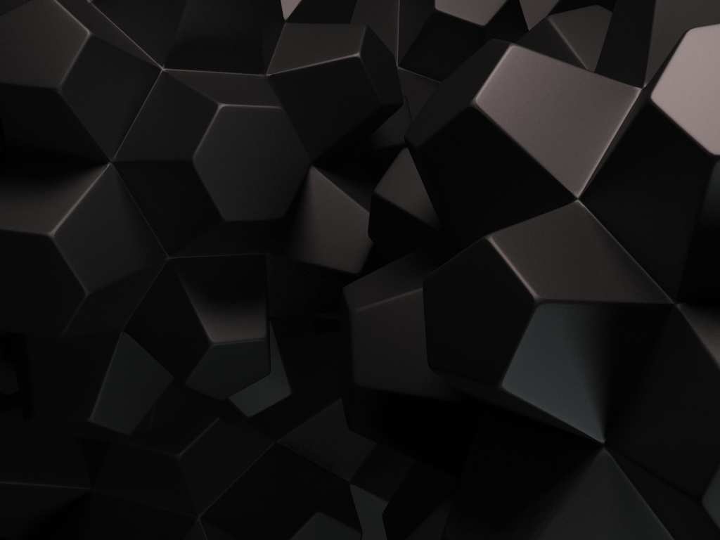 3D Black Polygons for 1024 x 768 resolution