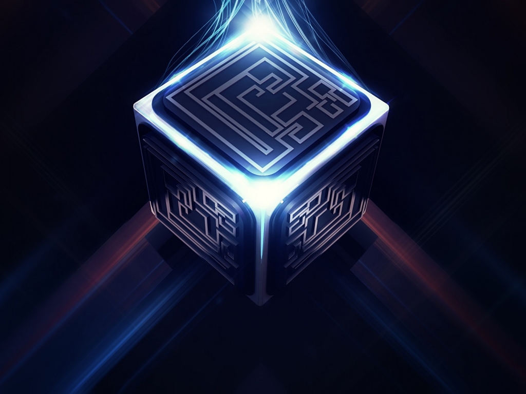 3D Cube Maze for 1024 x 768 resolution