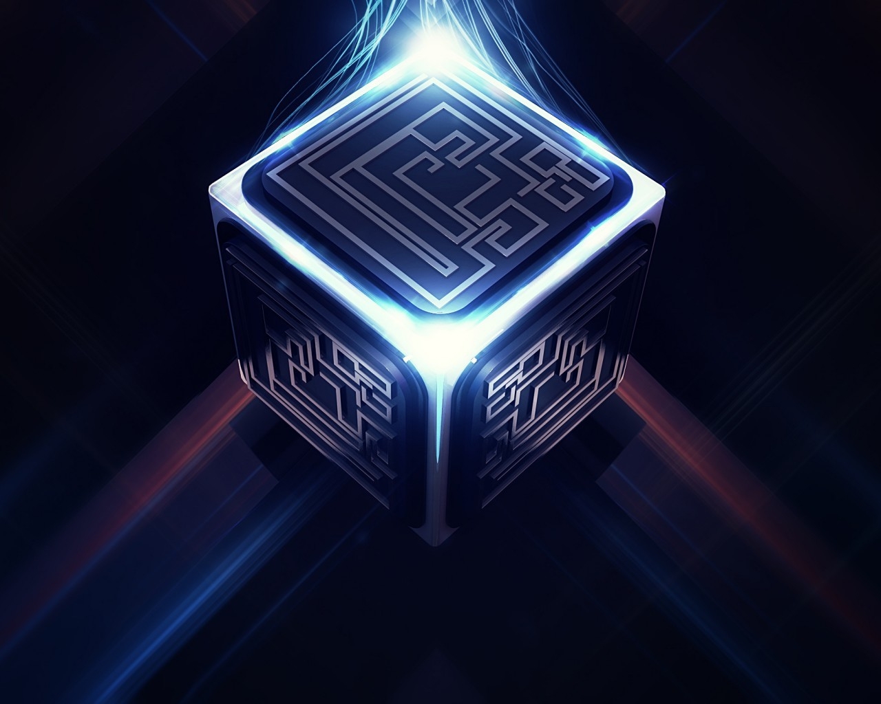 3D Cube Maze for 1280 x 1024 resolution