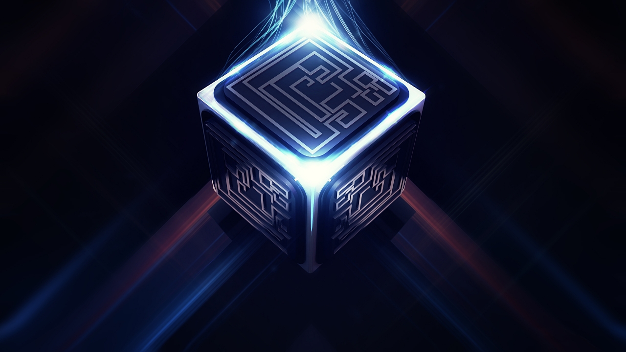 3D Cube Maze for 1280 x 720 HDTV 720p resolution