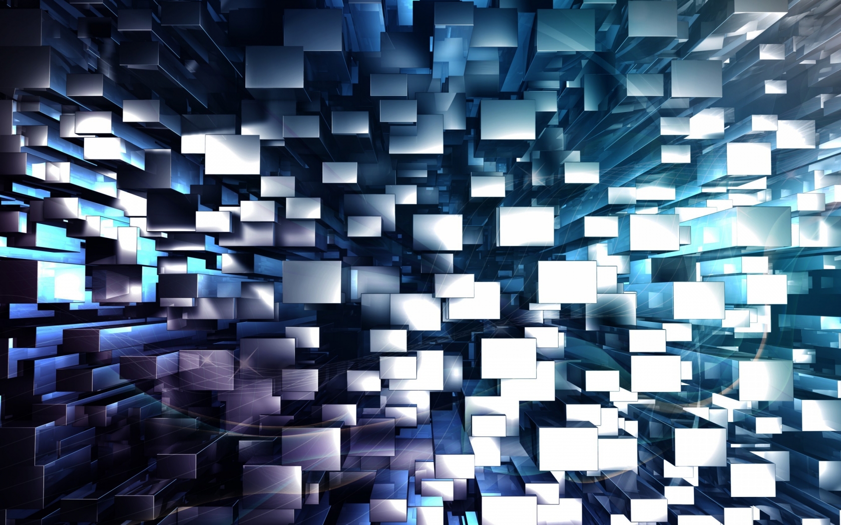 3D Geometric Background for 1680 x 1050 widescreen resolution