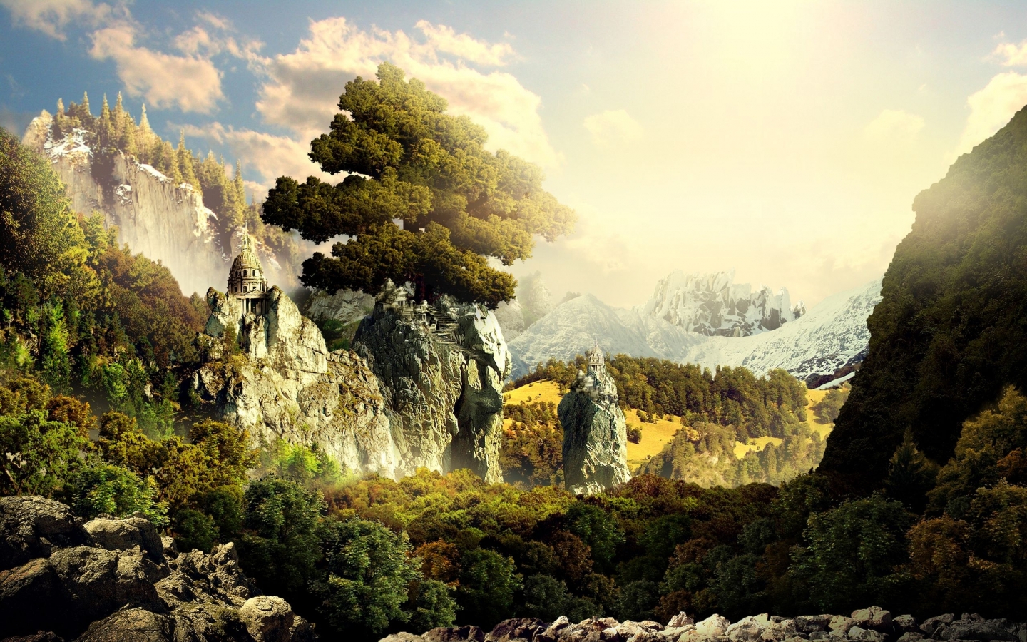 3D Landscape for 1440 x 900 widescreen resolution