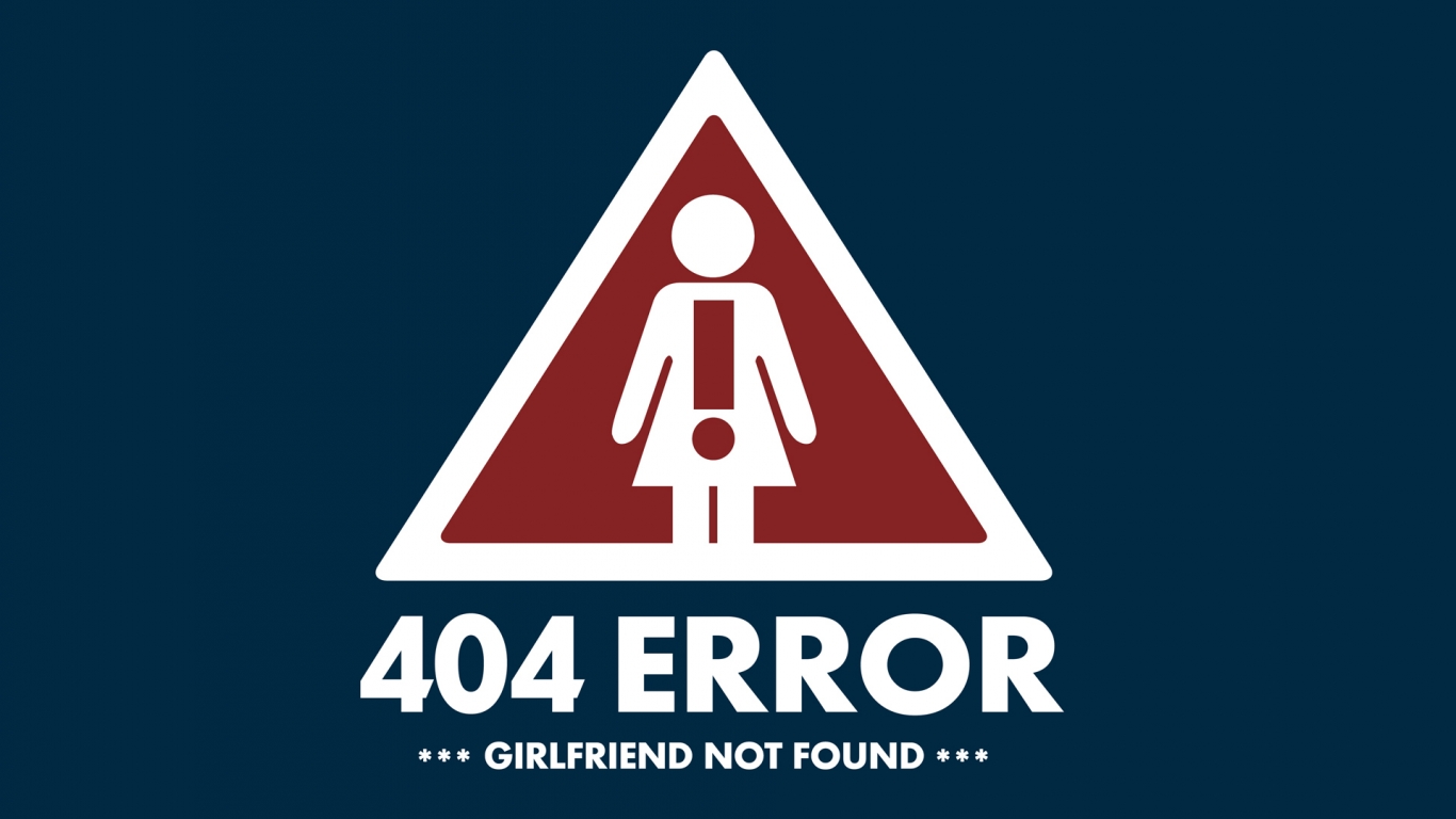 404 Error Page for 1366 x 768 HDTV resolution