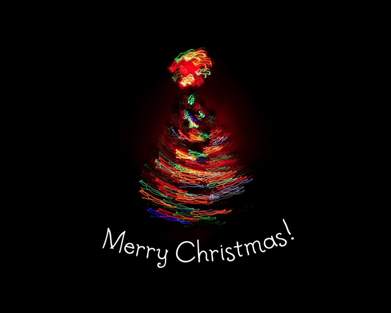 A colorful Merry Christmas for 1280 x 1024 resolution