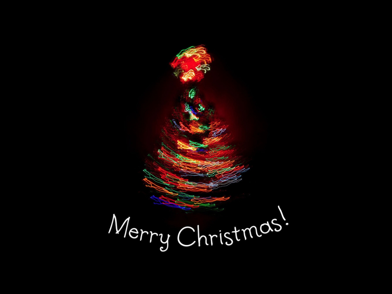 A colorful Merry Christmas for 1280 x 960 resolution