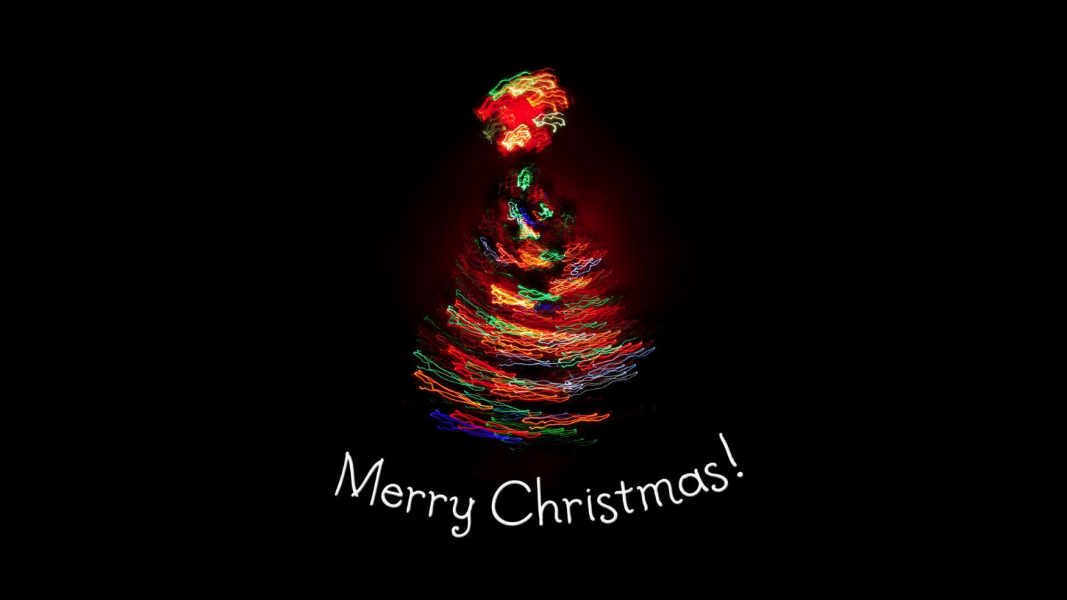 A colorful Merry Christmas for 1536 x 864 HDTV resolution