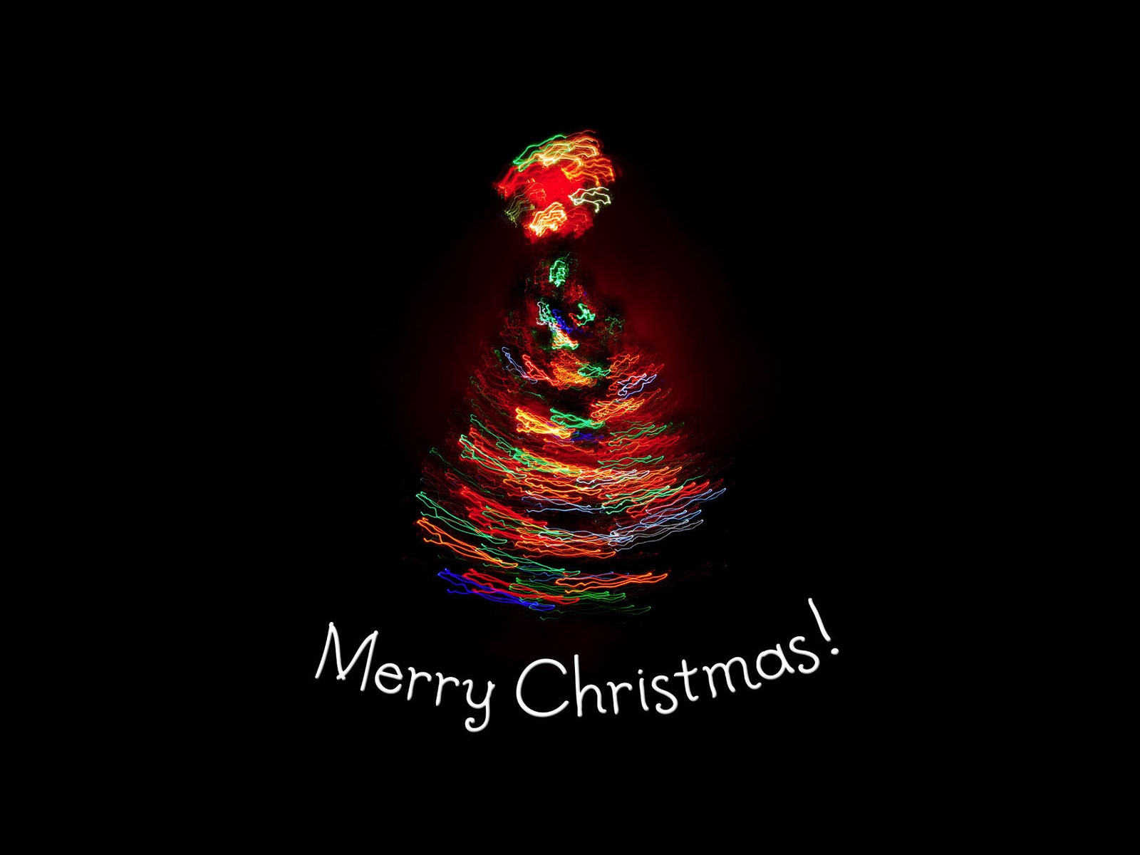 A colorful Merry Christmas for 1600 x 1200 resolution