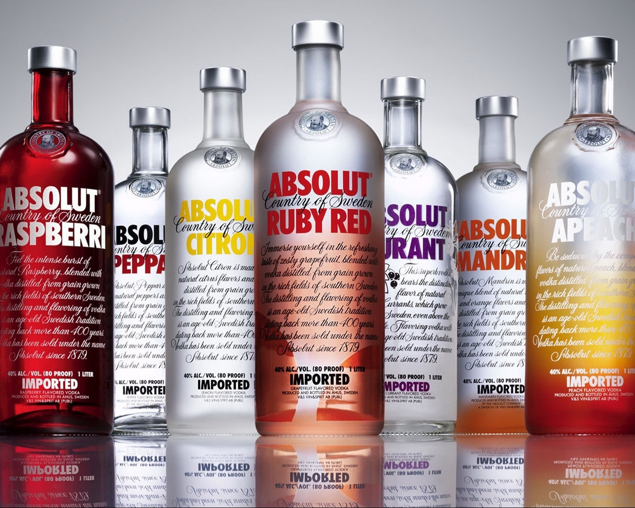 Absolut Vodka Sortiments for 1280 x 1024 resolution
