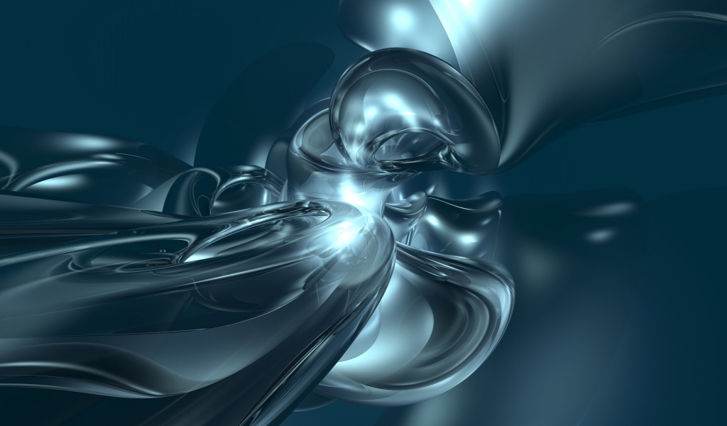 Abstract 3D Creation for 1024 x 600 widescreen resolution